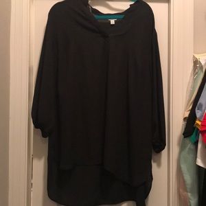 Black chiffon blouse